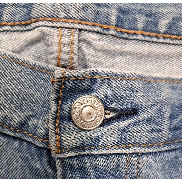 Levi's Strauss 505 Jeans Mens Sz 40x32 Straight Leg Denim Blue Regular Fit - Picture 6 of 16